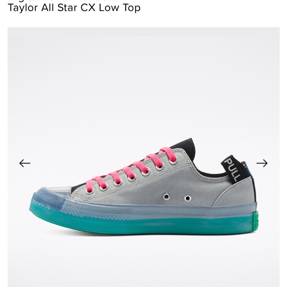 Converse Digital Terrain Chuck Taylor All Star CX OX Low Grey women’s 8.5 - Picture 4 of 15